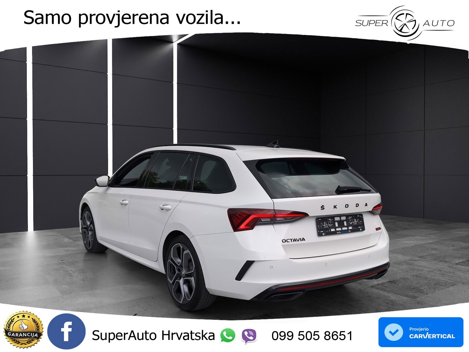 Škoda Octavia Combi RS 2.0 TDI (200 KS) 4x4 DSG LED+GR SJED+ACC