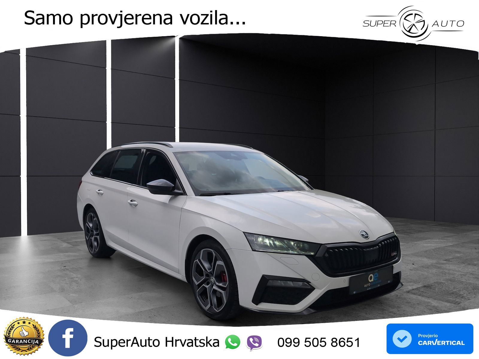 Škoda Octavia Combi RS 2.0 TDI (200 KS) 4x4 DSG LED+GR SJED+ACC