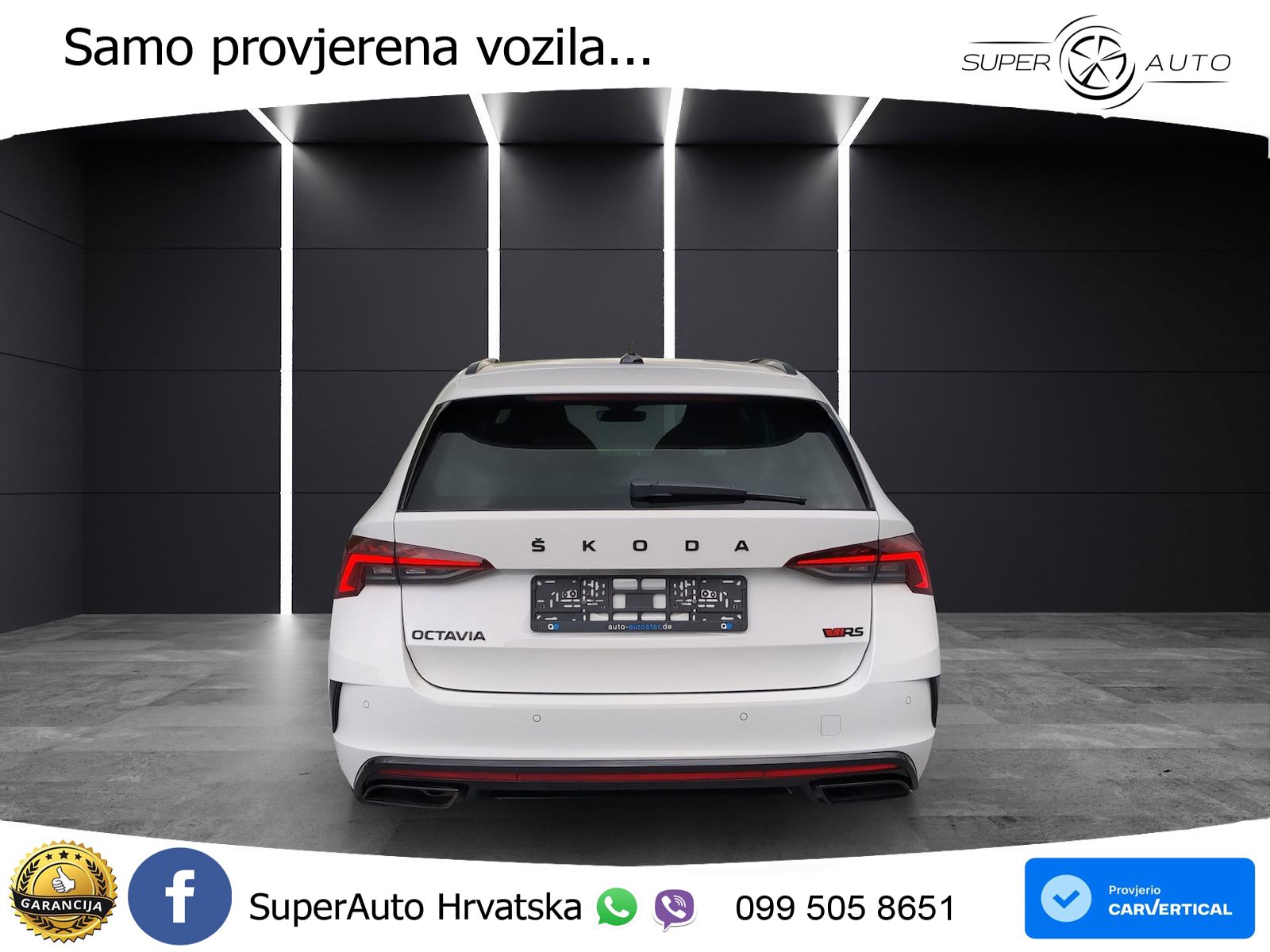 Škoda Octavia Combi RS 2.0 TDI (200 KS) 4x4 DSG LED+GR SJED+ACC