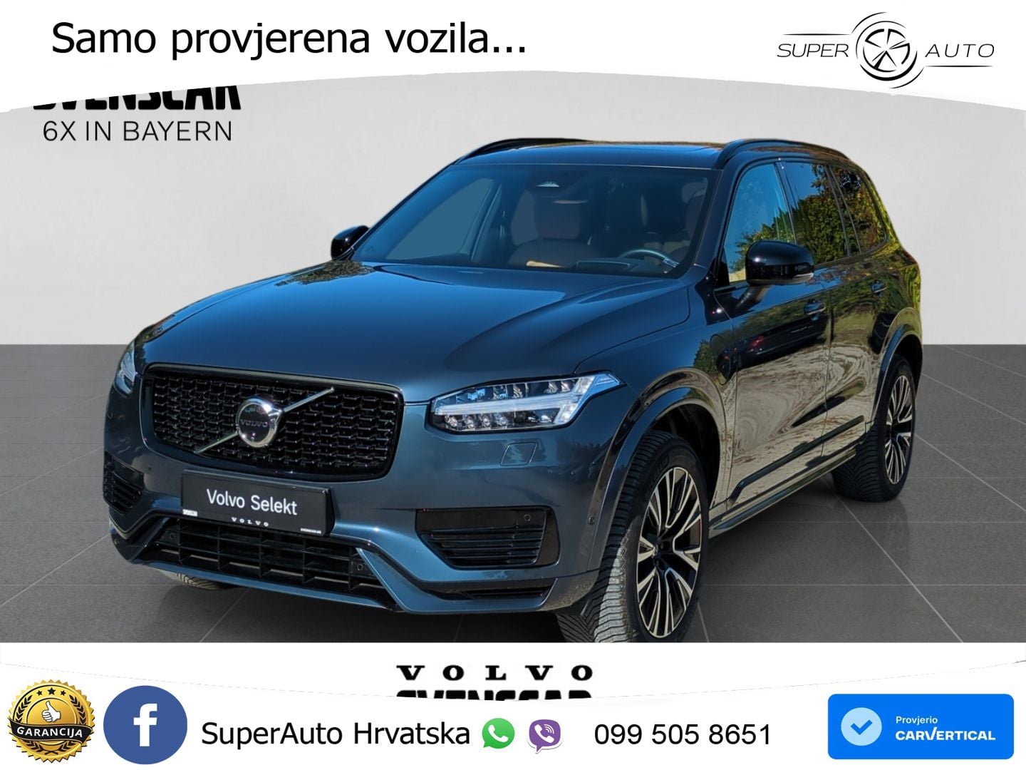 Volvo XC90 2.0 T8 AWD Automatic ACC+GR SJED+360+PANO