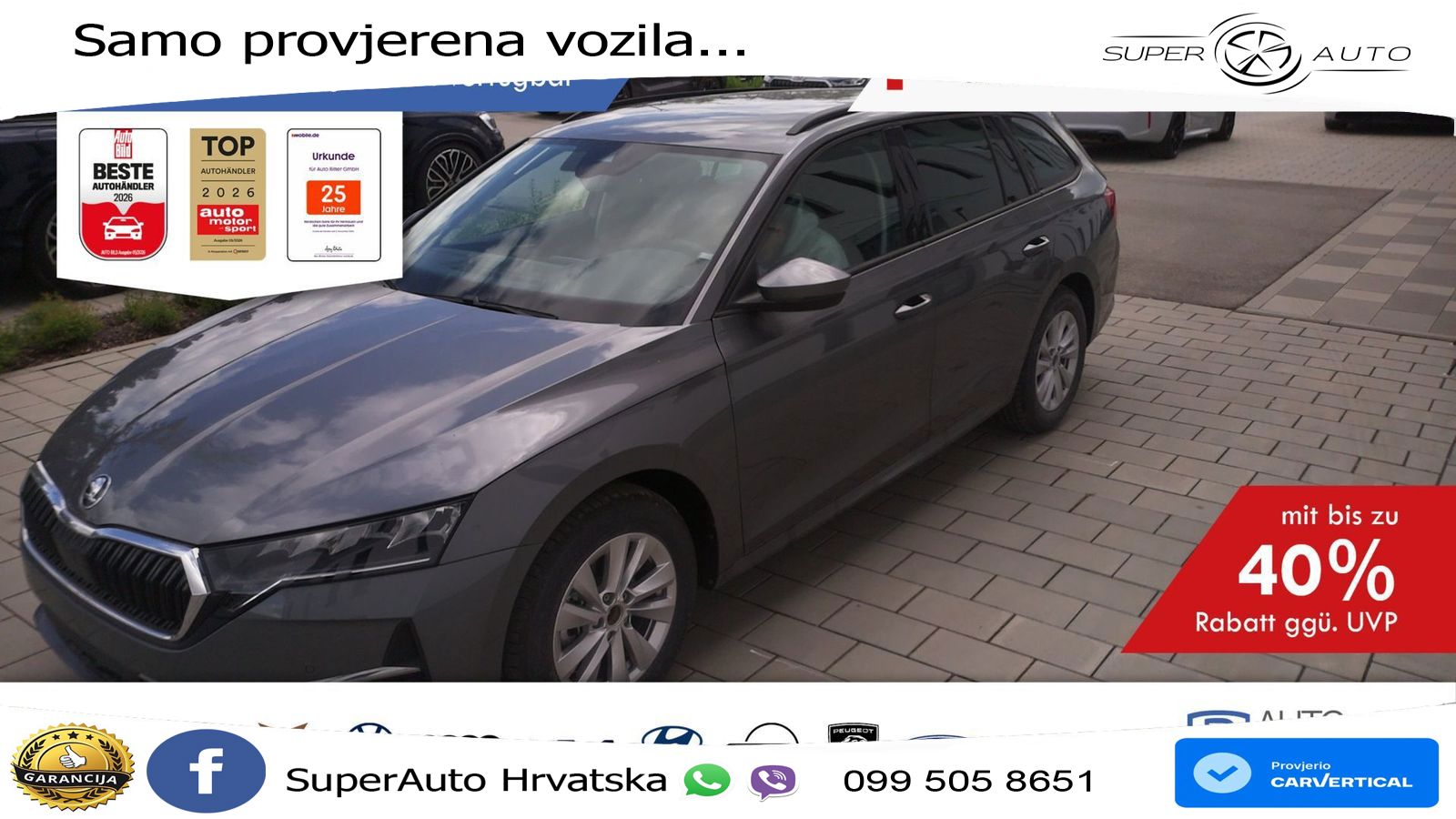 Škoda Octavia Combi 1.5 TSI (150 KS) DSG LED+GR SJED+ACC