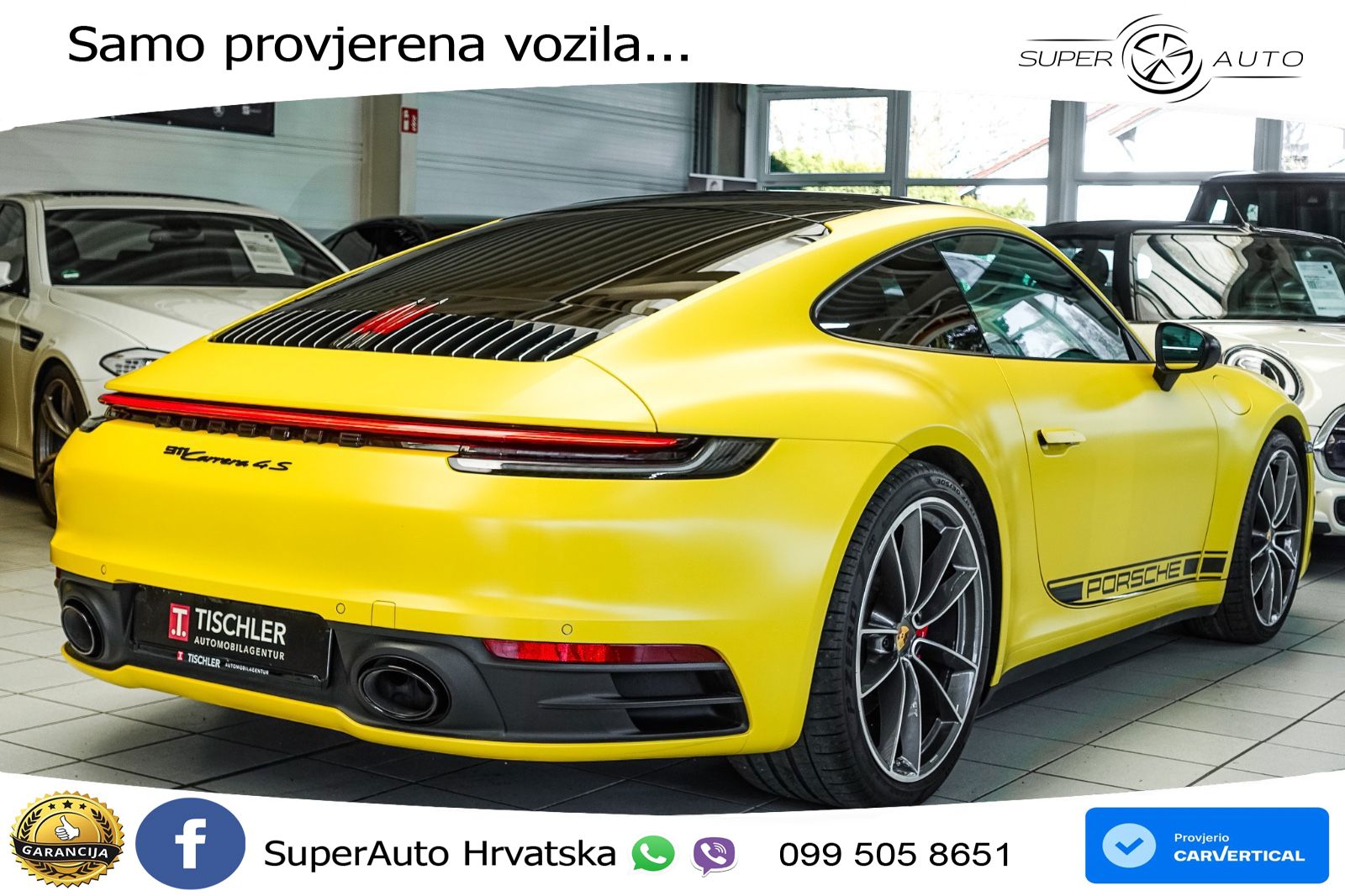 Porsche 911 Carrera S 3.0 (450 KS) PDK ZRAČNI+ACC+GR SJED+KAM+PANO