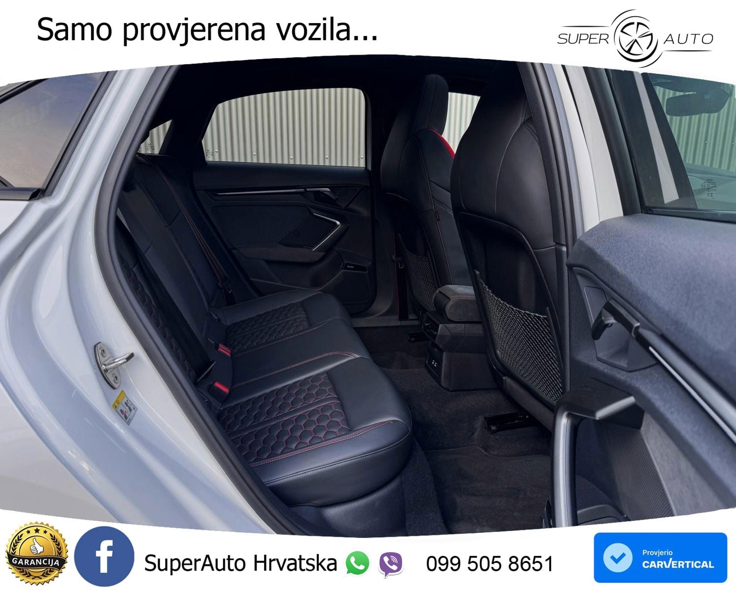Audi RS3 Sedan 2.5 TFSI (400 KS) quattro S tronic ZRAČNI+ACC+GR SJED+KAM+PANO