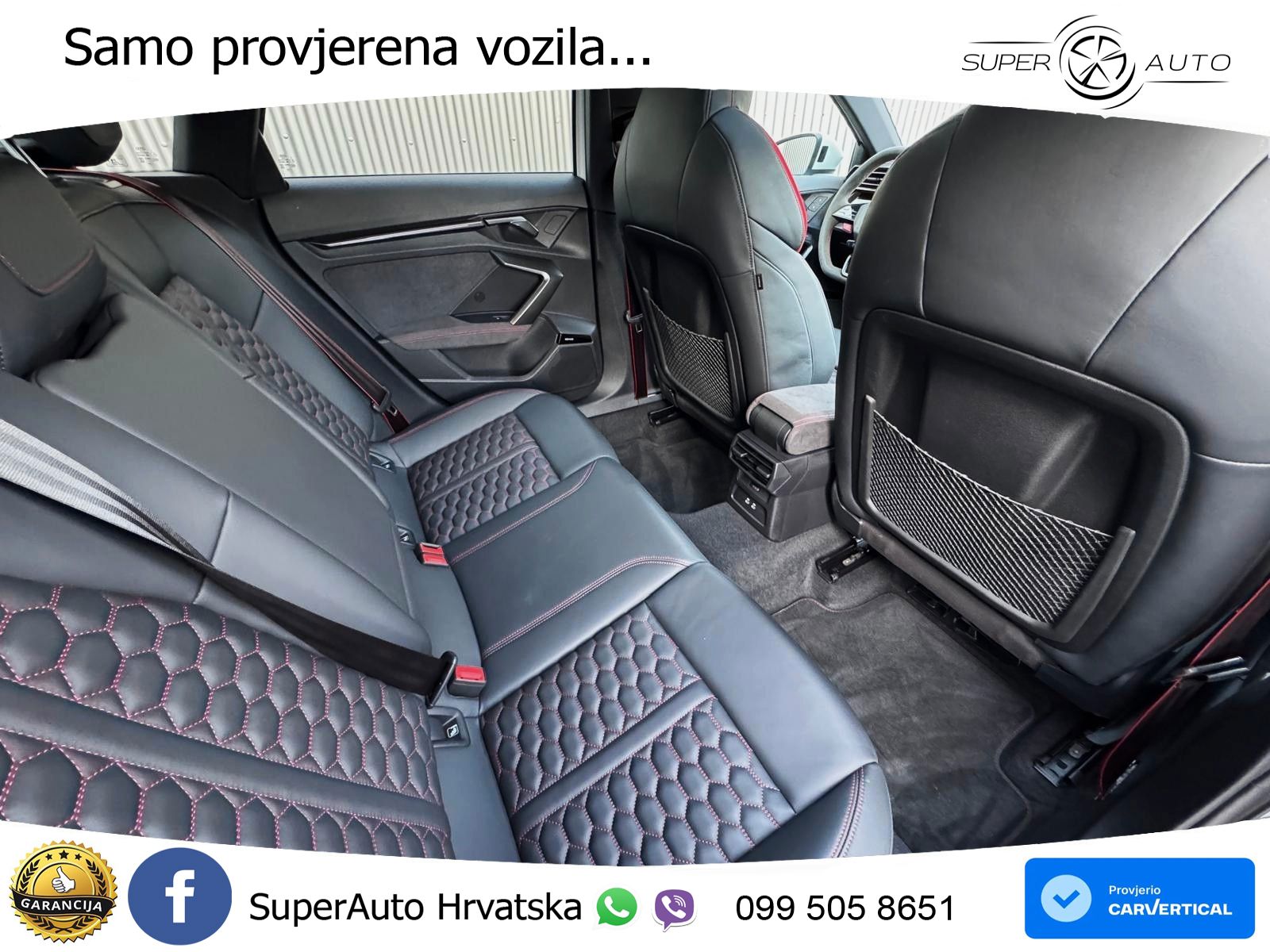 Audi RS3 Sedan 2.5 TFSI (400 KS) quattro S tronic ZRAČNI+ACC+GR SJED+KAM+PANO