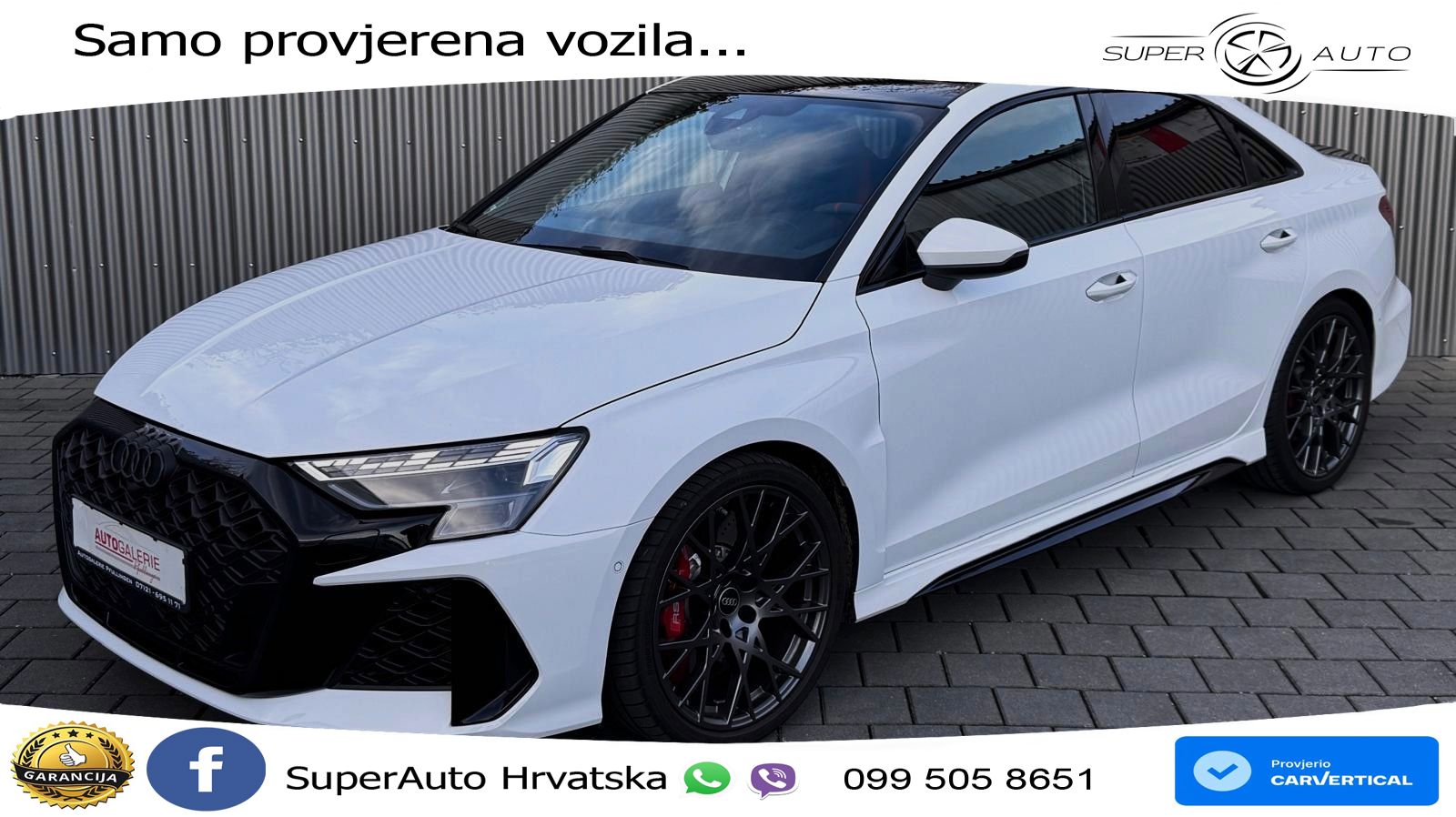 Audi RS3 Sedan 2.5 TFSI (400 KS) quattro S tronic ZRAČNI+ACC+GR SJED+KAM+PANO