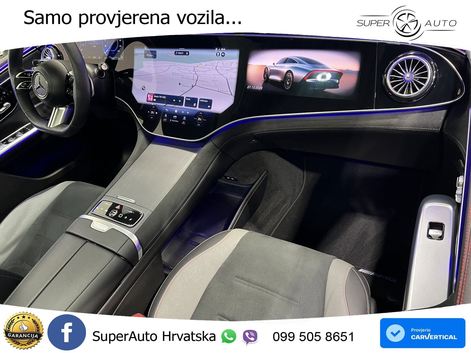 Mercedes EQE SUV 350+ 100 kWh (292 KS) AMG ZRAČNI+ACC+GR SJED+360+PANO