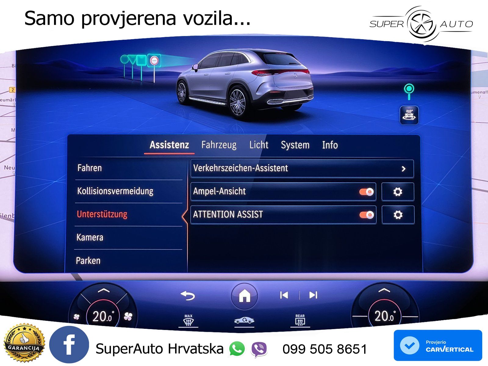 Mercedes EQE SUV 350+ 100 kWh (292 KS) AMG ZRAČNI+ACC+GR SJED+360+PANO