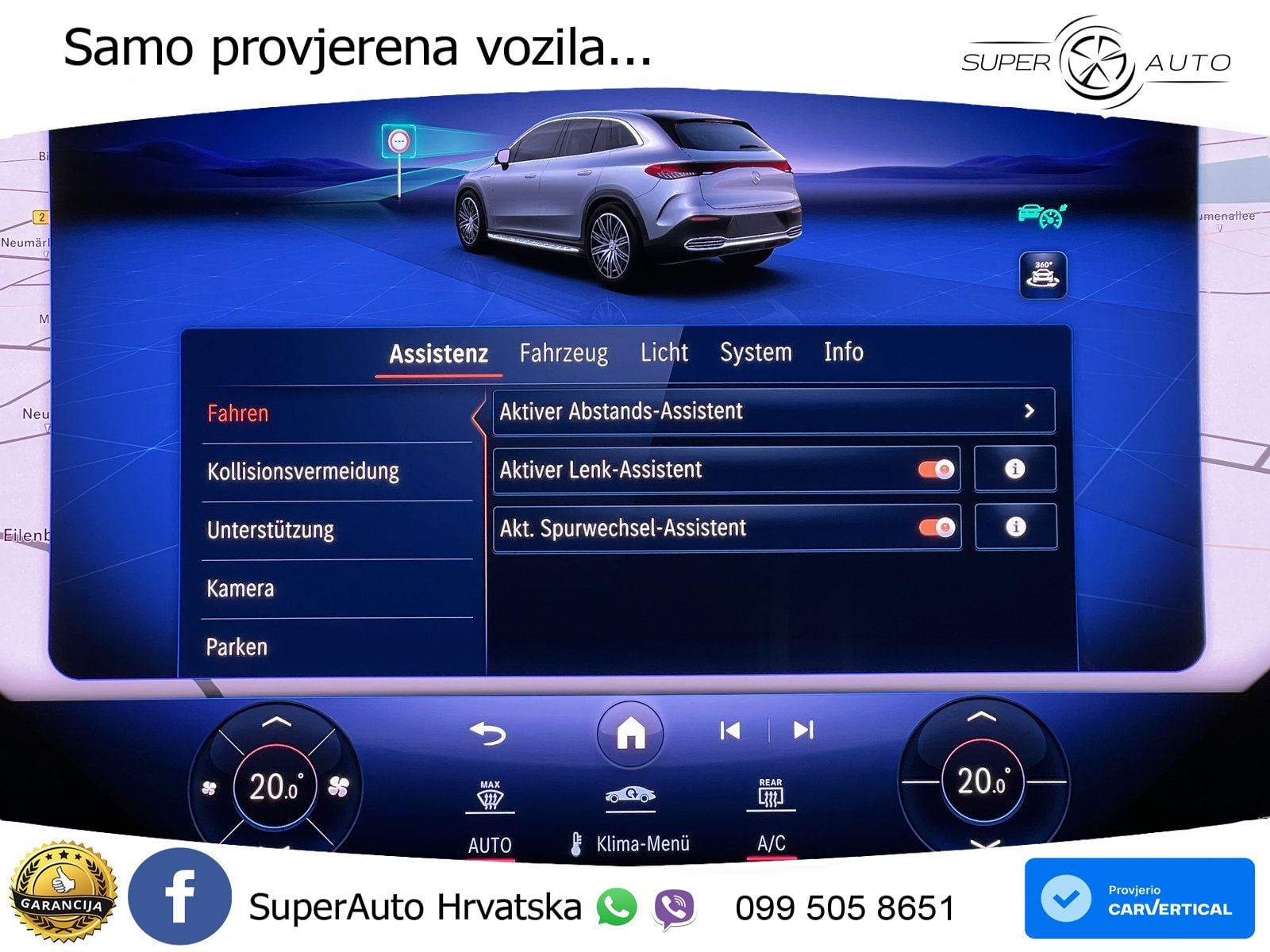 Mercedes EQE SUV 350+ 100 kWh (292 KS) AMG ZRAČNI+ACC+GR SJED+360+PANO