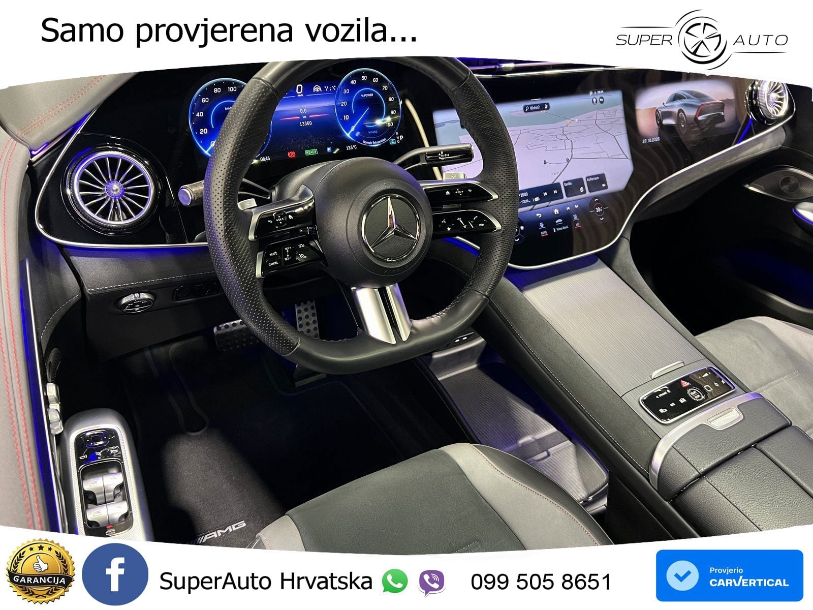 Mercedes EQE SUV 350+ 100 kWh (292 KS) AMG ZRAČNI+ACC+GR SJED+360+PANO