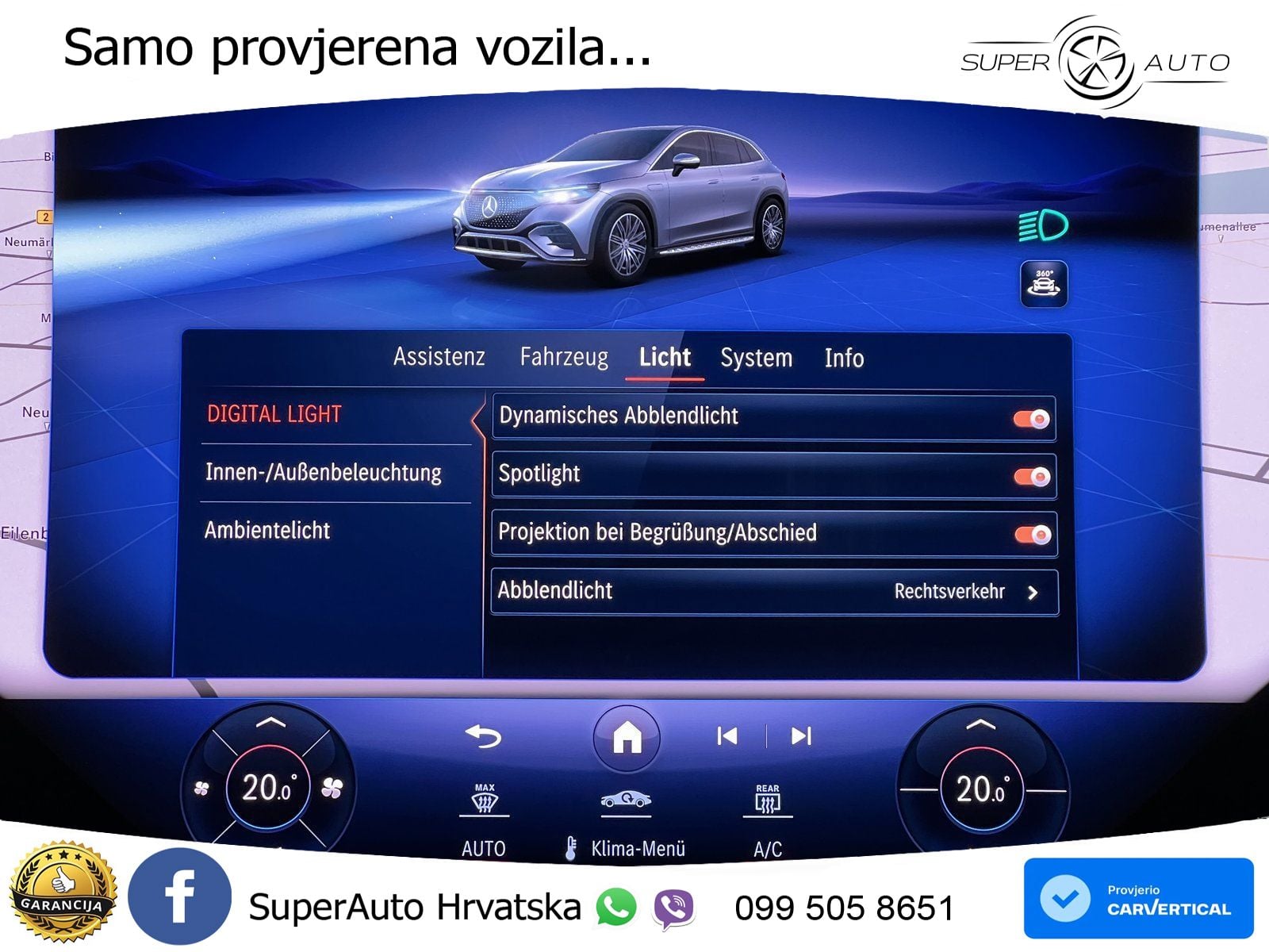Mercedes EQE SUV 350+ 100 kWh (292 KS) AMG ZRAČNI+ACC+GR SJED+360+PANO