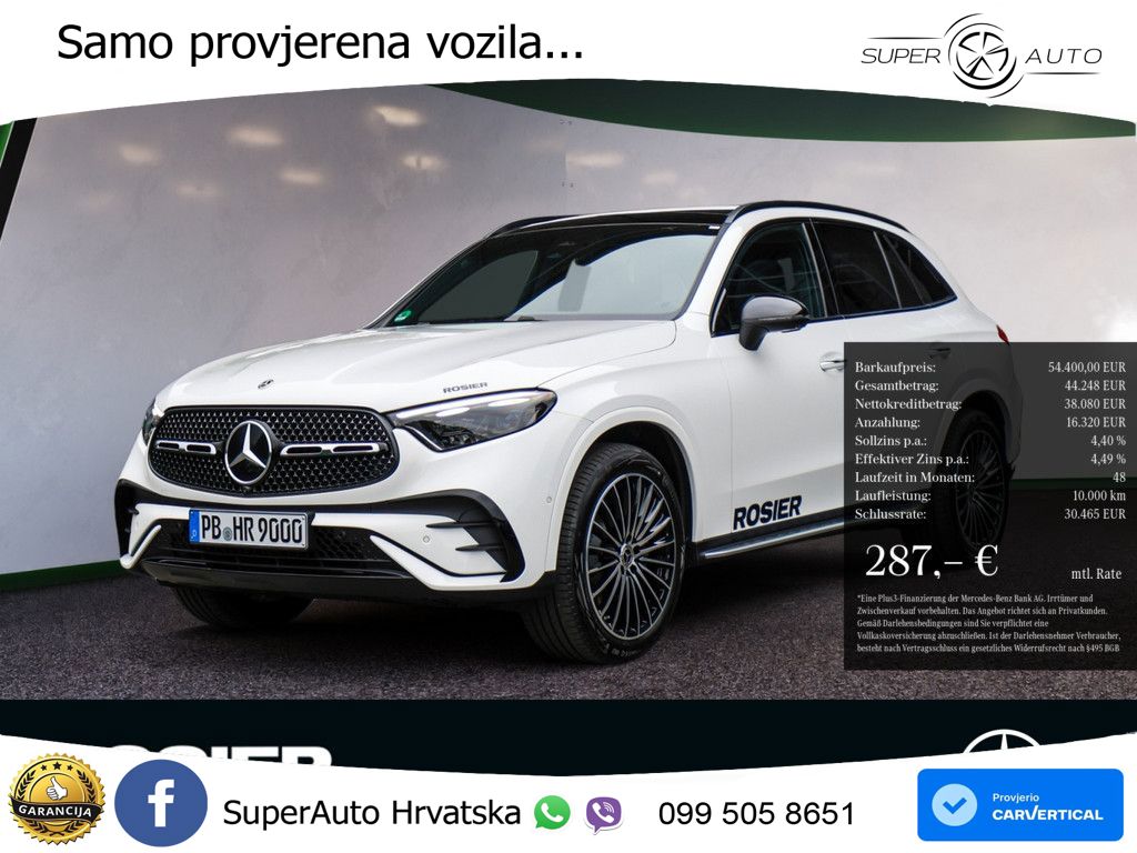 Mercedes GLC 220d (197 KS) 4MATIC 9G-TRONIC AMG LED+GR SJED+ACC