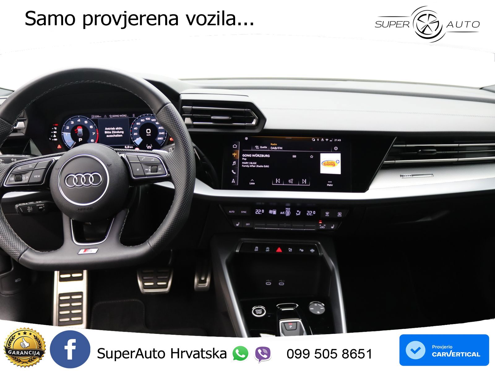 Audi A3 Sportback 30 TFSI (116 KS) Mild Hybrid S tronic LED+GR SJED+ACC
