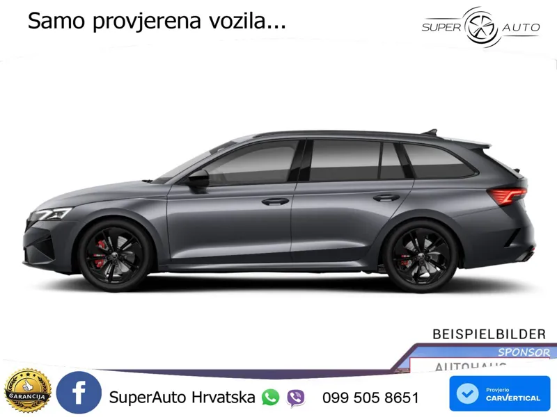 Škoda Octavia Combi RS 2.0 TSI (265 KS) DSG MATRIX+GR SJED+KAM