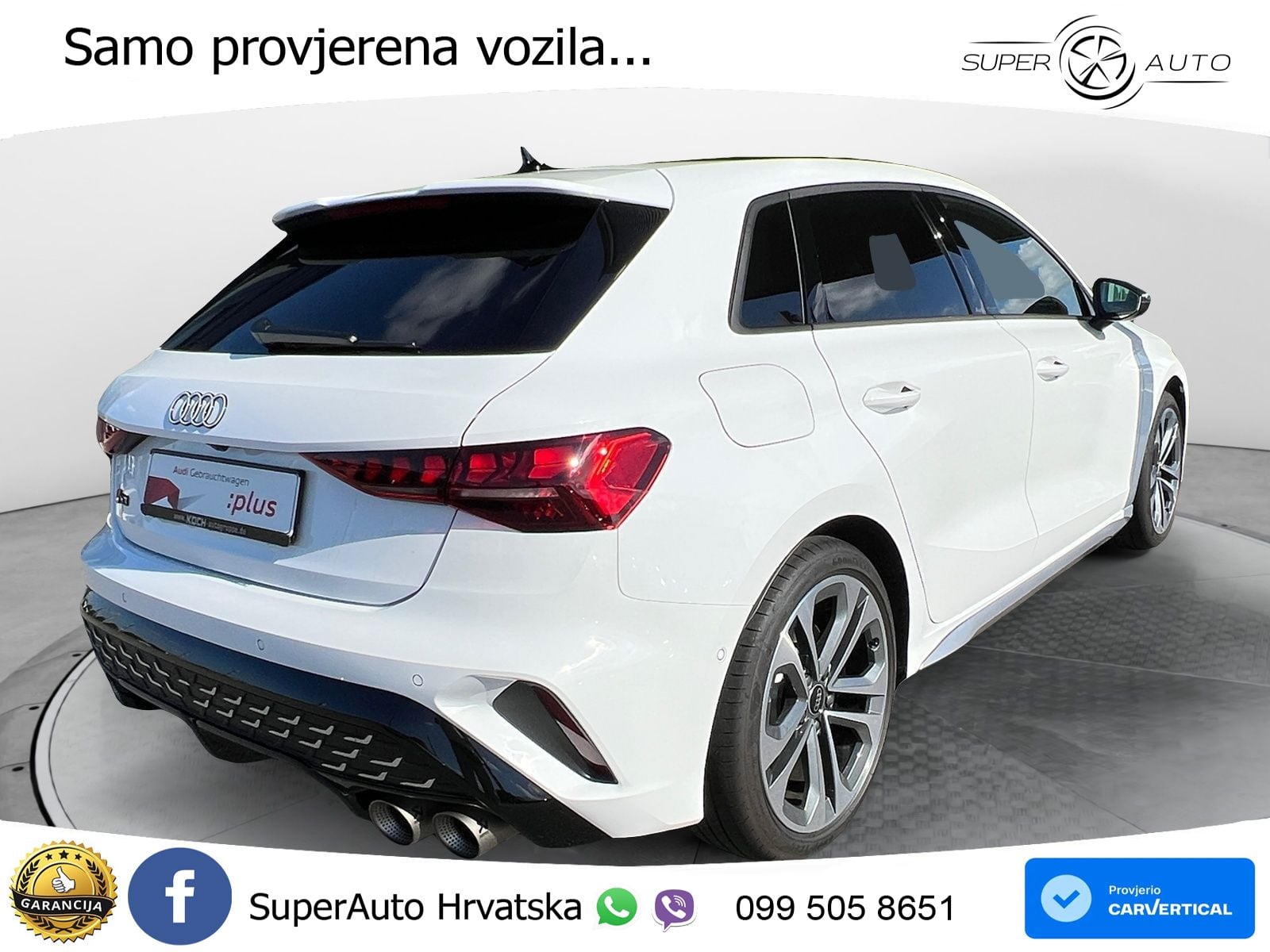 Audi S3 2.0 TFSI (333 KS) quattro S tronic MATRIX+GR SJED+KAM
