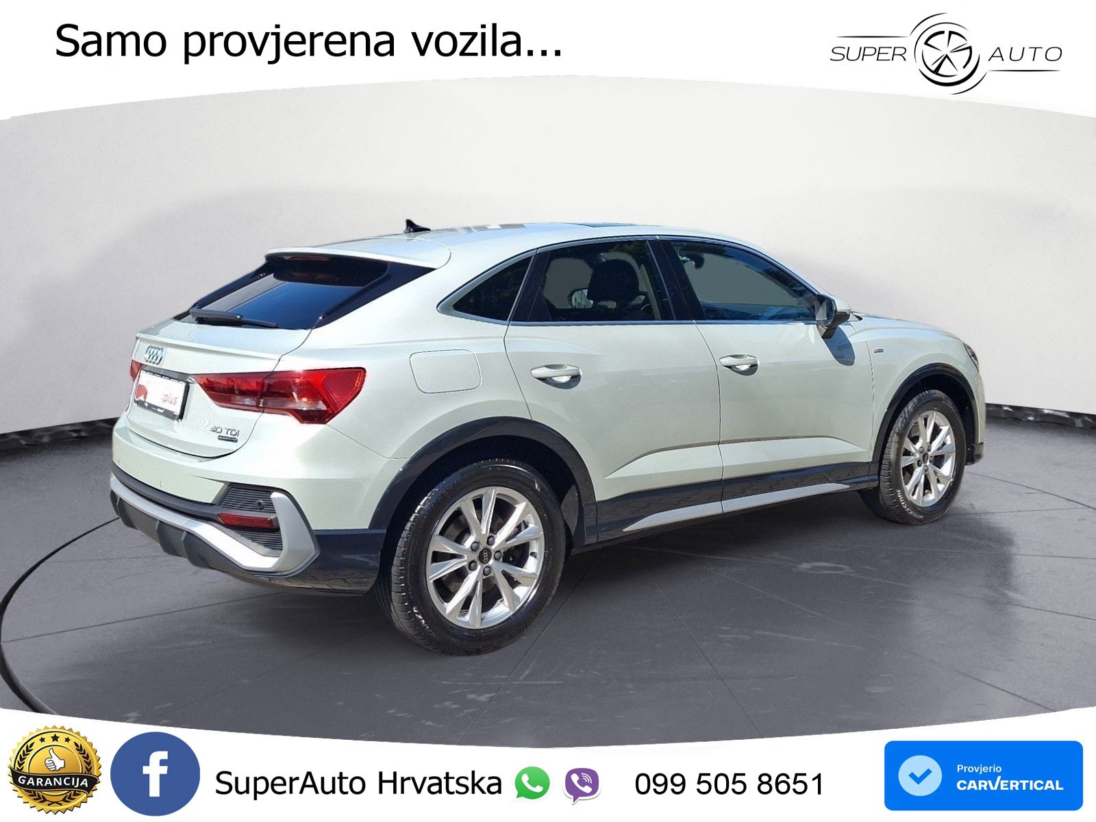 Audi Q3 Sportback 40 TDI (200 KS) quattro S tronic S line LED+GR SJED+ACC
