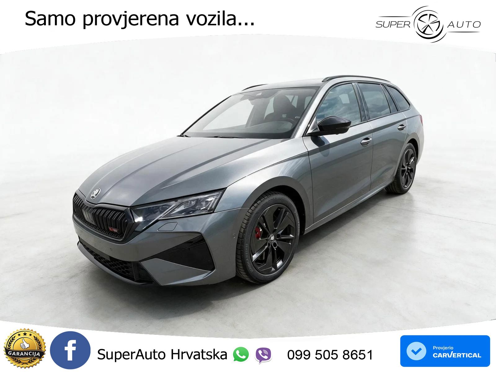 Škoda Octavia Combi RS 2.0 TSI (265 KS) DSG MATRIX+GR SJED+KAM