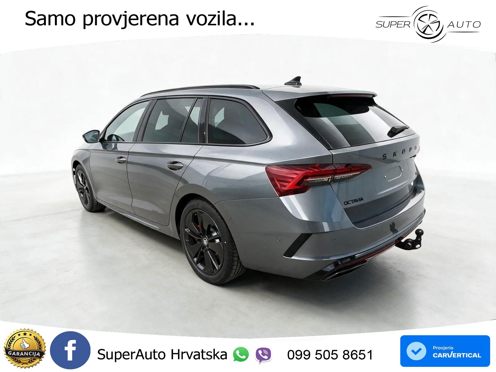 Škoda Octavia Combi RS 2.0 TSI (265 KS) DSG MATRIX+GR SJED+KAM