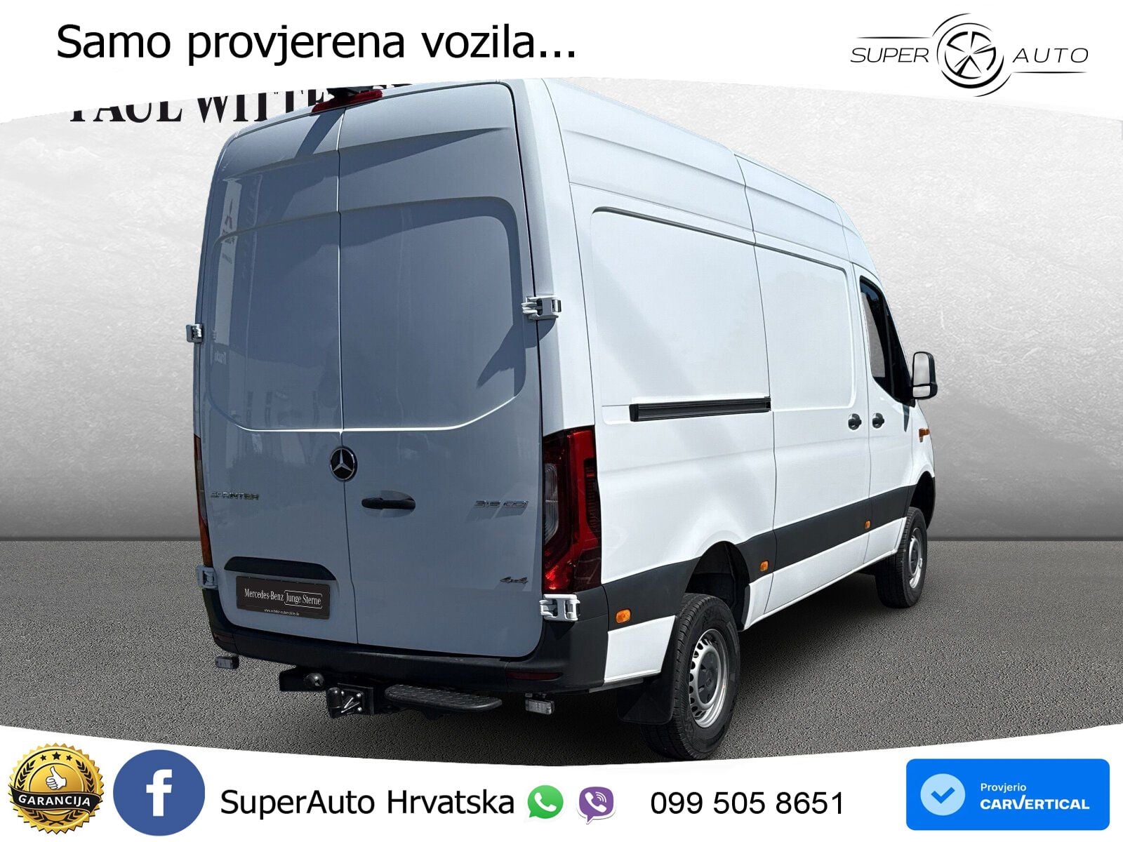 Mercedes-Benz Sprinter 319 4x4/SCHWINGSITZ/KAMERA/AHK3,50TO 190 KS