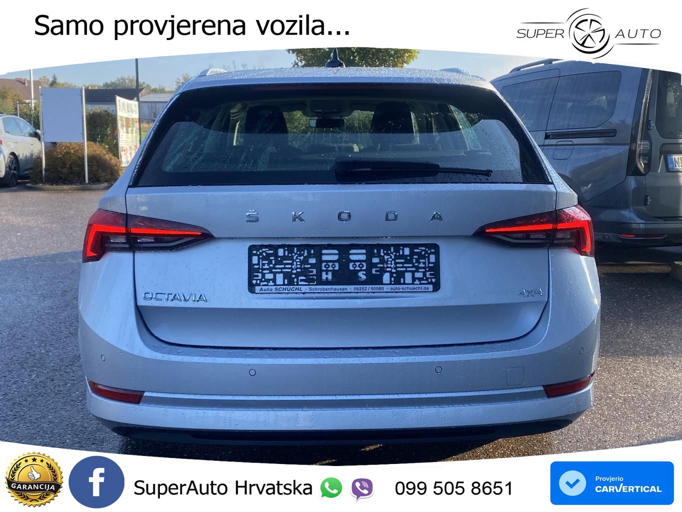 Škoda Octavia Combi 2.0 TDI (150 KS) 4x4 DSG LED+GR SJED+ACC