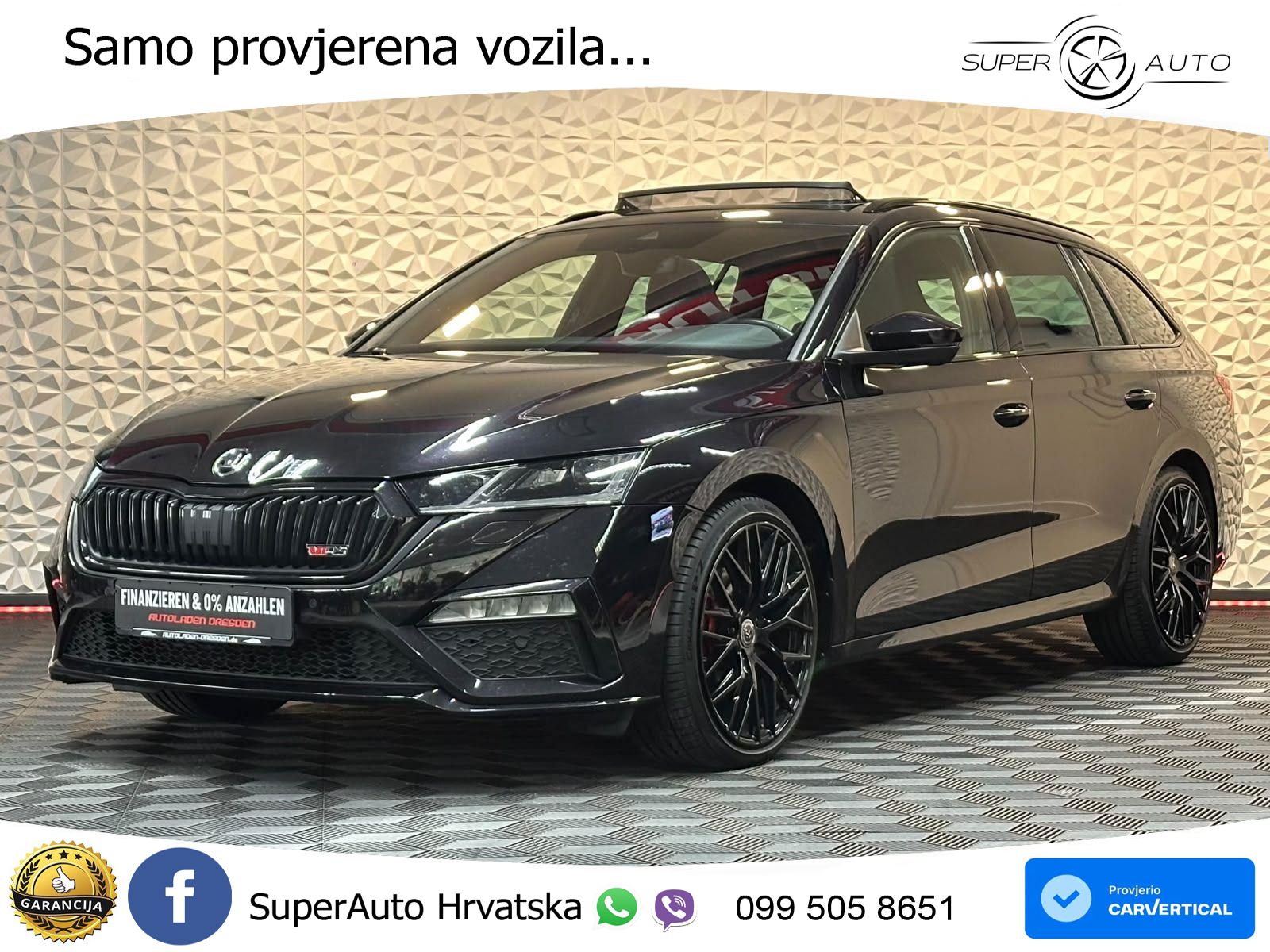 Škoda Octavia Combi RS 2.0 TDI (200 KS) 4x4 DSG LED+GR SJED+ACC