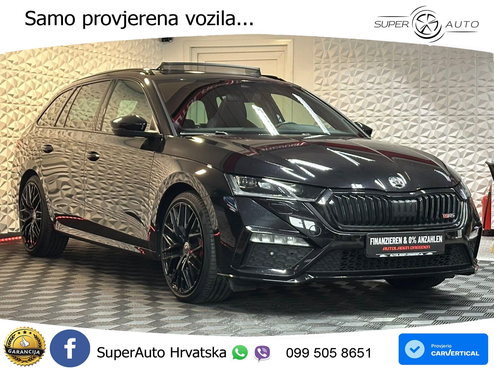 Škoda Octavia Combi RS 2.0 TDI (200 KS) 4x4 DSG LED+GR SJED+ACC