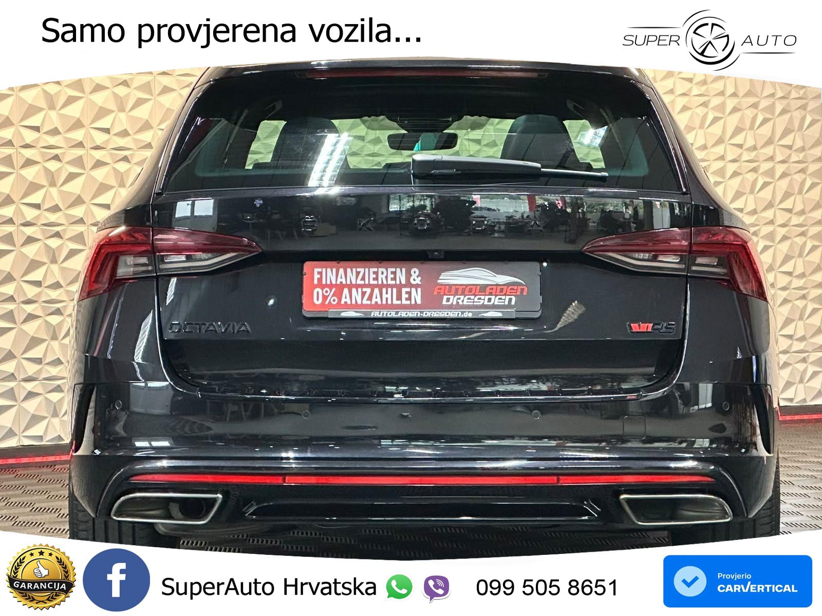 Škoda Octavia Combi RS 2.0 TDI (200 KS) 4x4 DSG LED+GR SJED+ACC