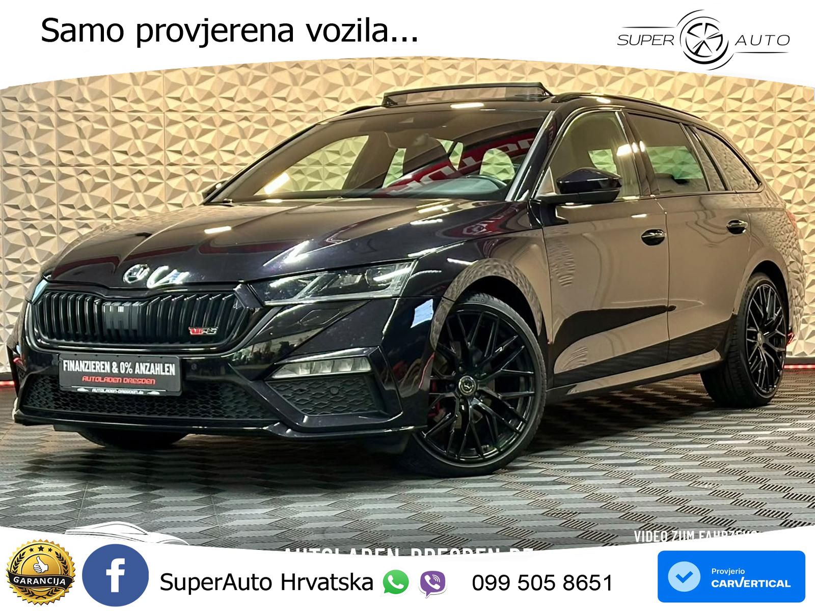 Škoda Octavia Combi RS 2.0 TDI (200 KS) 4x4 DSG LED+GR SJED+ACC