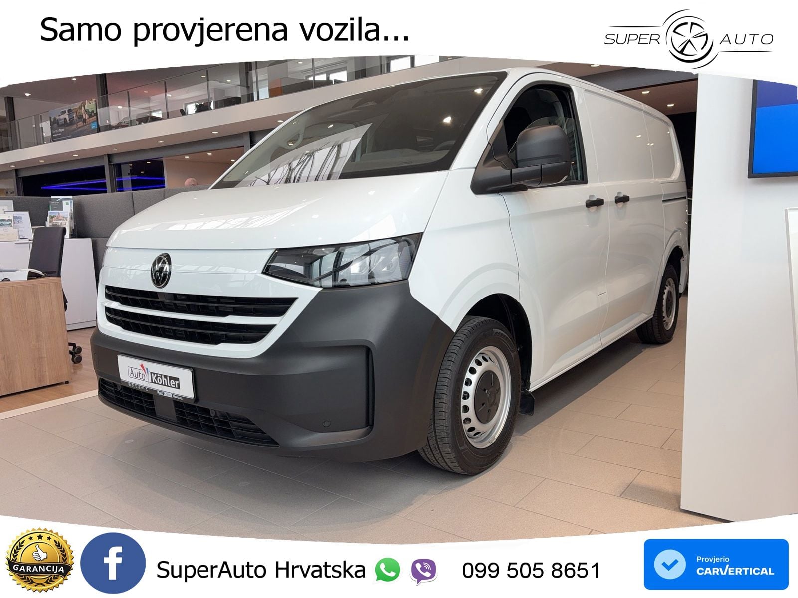 Volkswagen T7 Transporter Elektro Kaste Kamera ACC Wärmep. 136 KS
