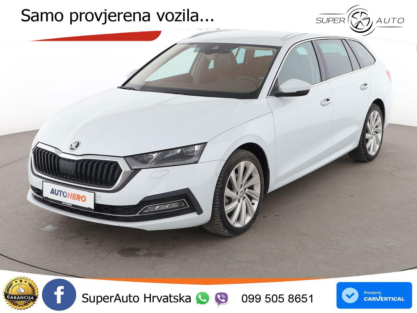 Škoda Octavia Combi 2.0 TDI (150 KS) DSG LED+GR SJED+ACC