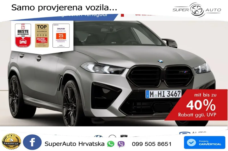BMW X6 M Competition 4.4 V8 (625 KS) xDrive Steptronic LED+GR SJED+ACC