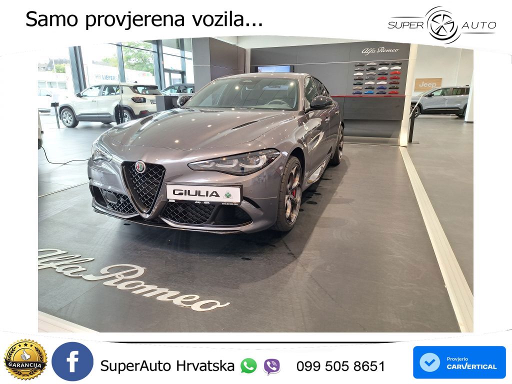 Alfa Romeo Giulia Quadrifoglio 2.9 V6 Bi-Turbo (520 KS) Automatic LED+GR SJED+ACC