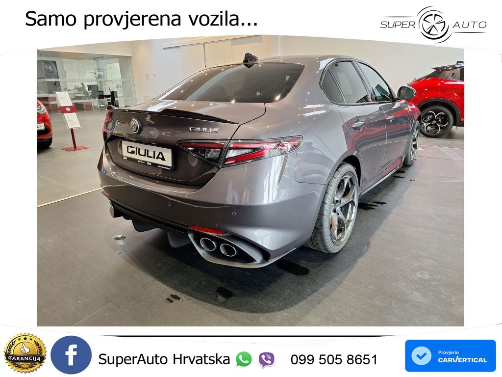 Alfa Romeo Giulia Quadrifoglio 2.9 V6 Bi-Turbo (520 KS) Automatic LED+GR SJED+ACC
