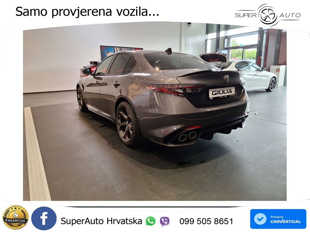 Alfa Romeo Giulia Quadrifoglio 2.9 V6 Bi-Turbo (520 KS) Automatic LED+GR SJED+ACC