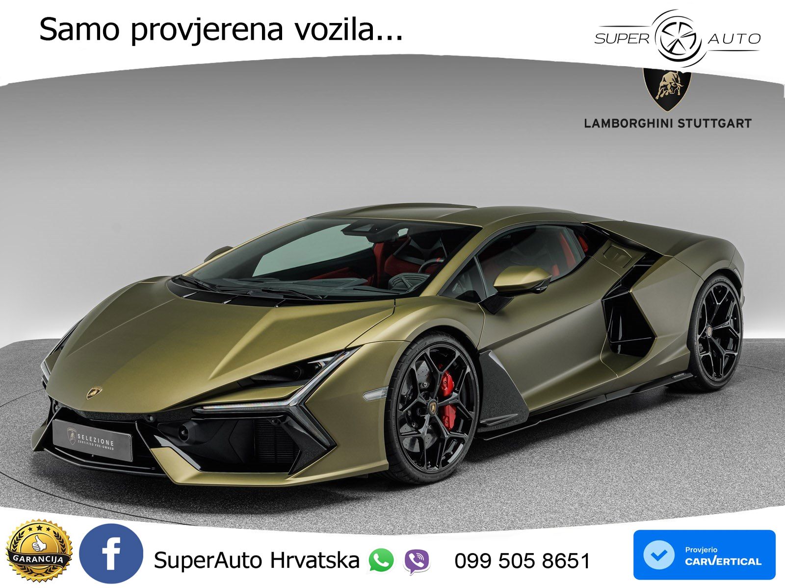 Lamborghini Revuelto 6.5 V12 (1015 KS) 4WD DCT LED+ACC