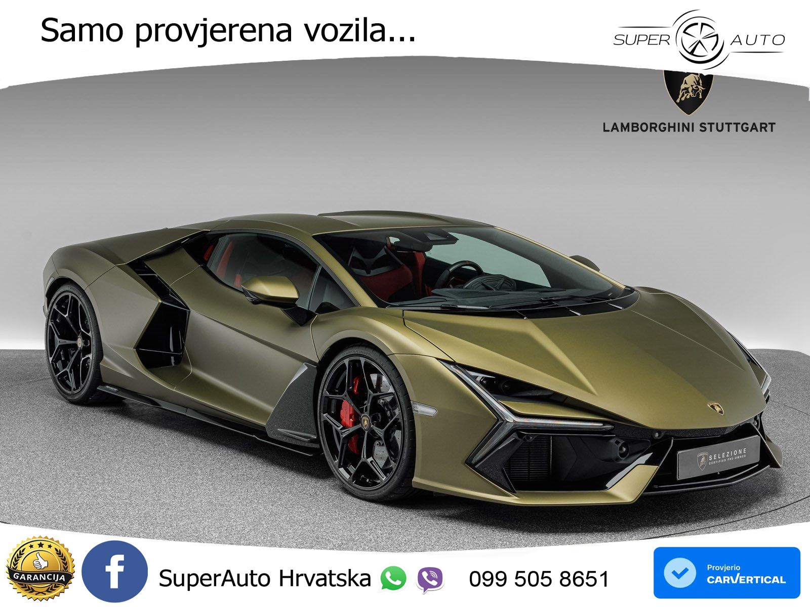 Lamborghini Revuelto 6.5 V12 (1015 KS) 4WD DCT LED+ACC