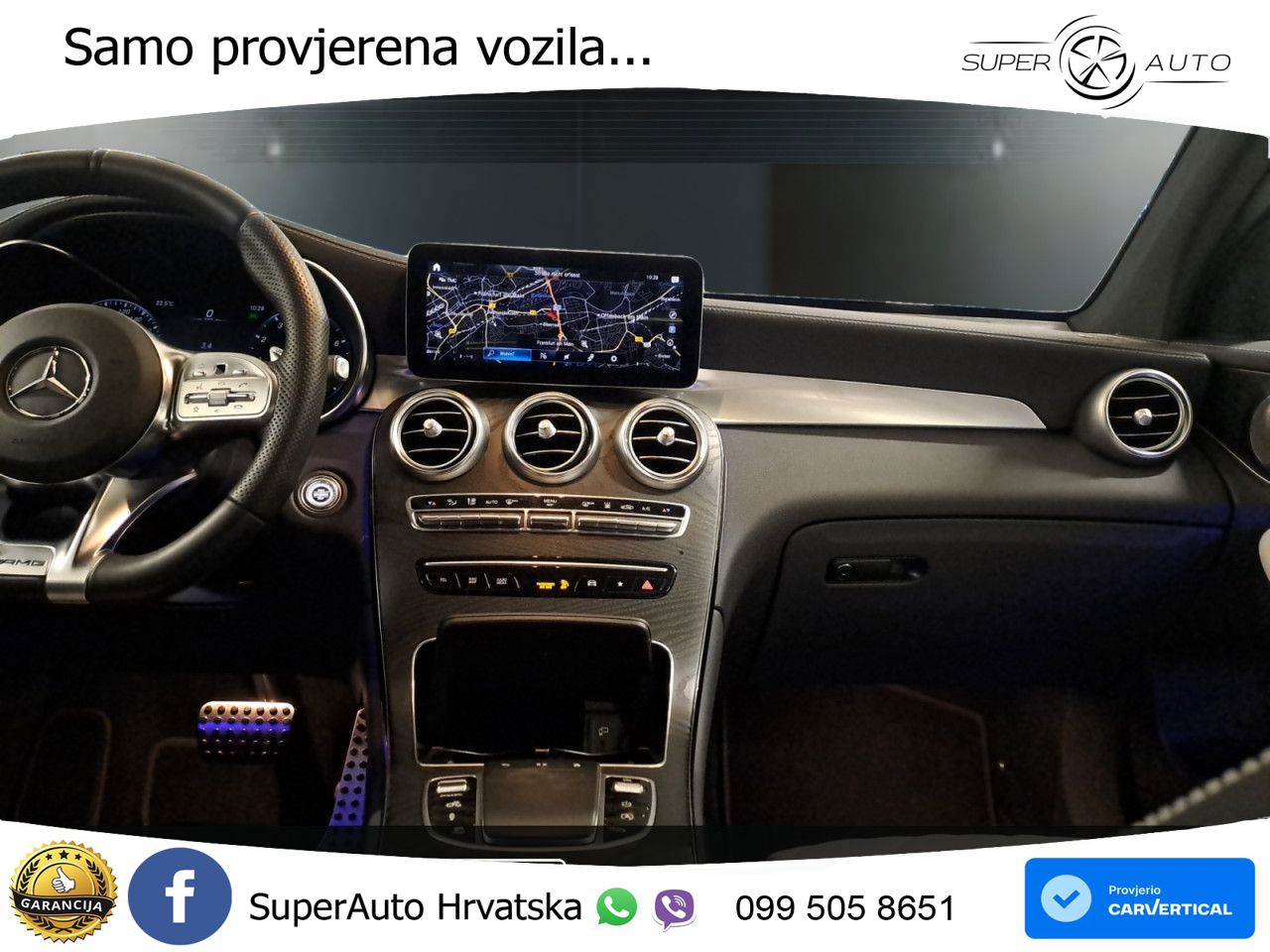 Mercedes AMG GLC 43 V6 (390 KS) 4MATIC TCT ZRAČNI+ACC+GR SJED+KAM