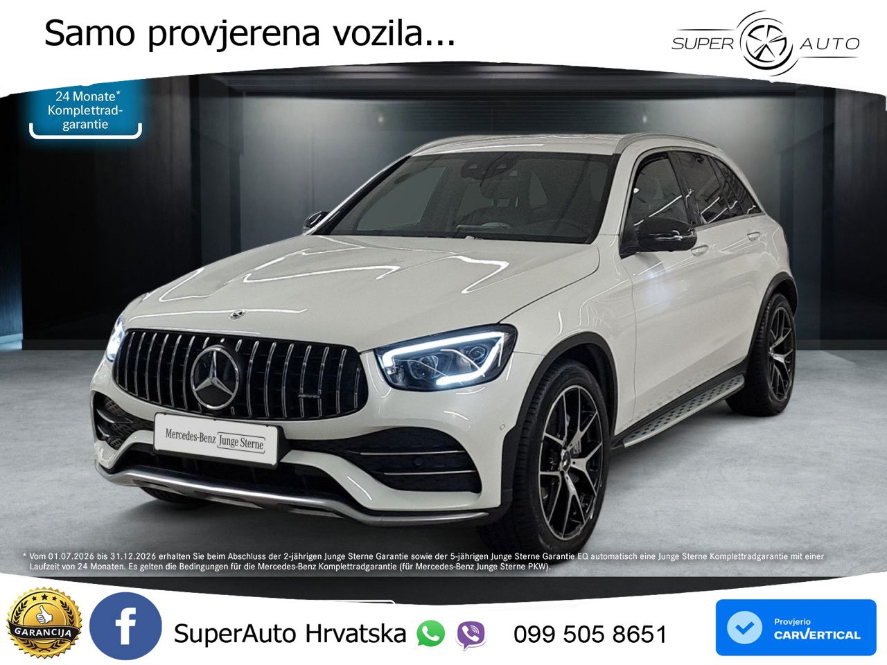 Mercedes AMG GLC 43 V6 (390 KS) 4MATIC TCT ZRAČNI+ACC+GR SJED+KAM