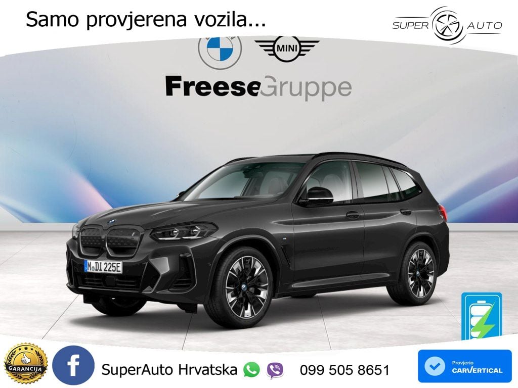 BMW iX3 80 kWh (286 KS) ACC+HEAD+GR SJED+360+PANO