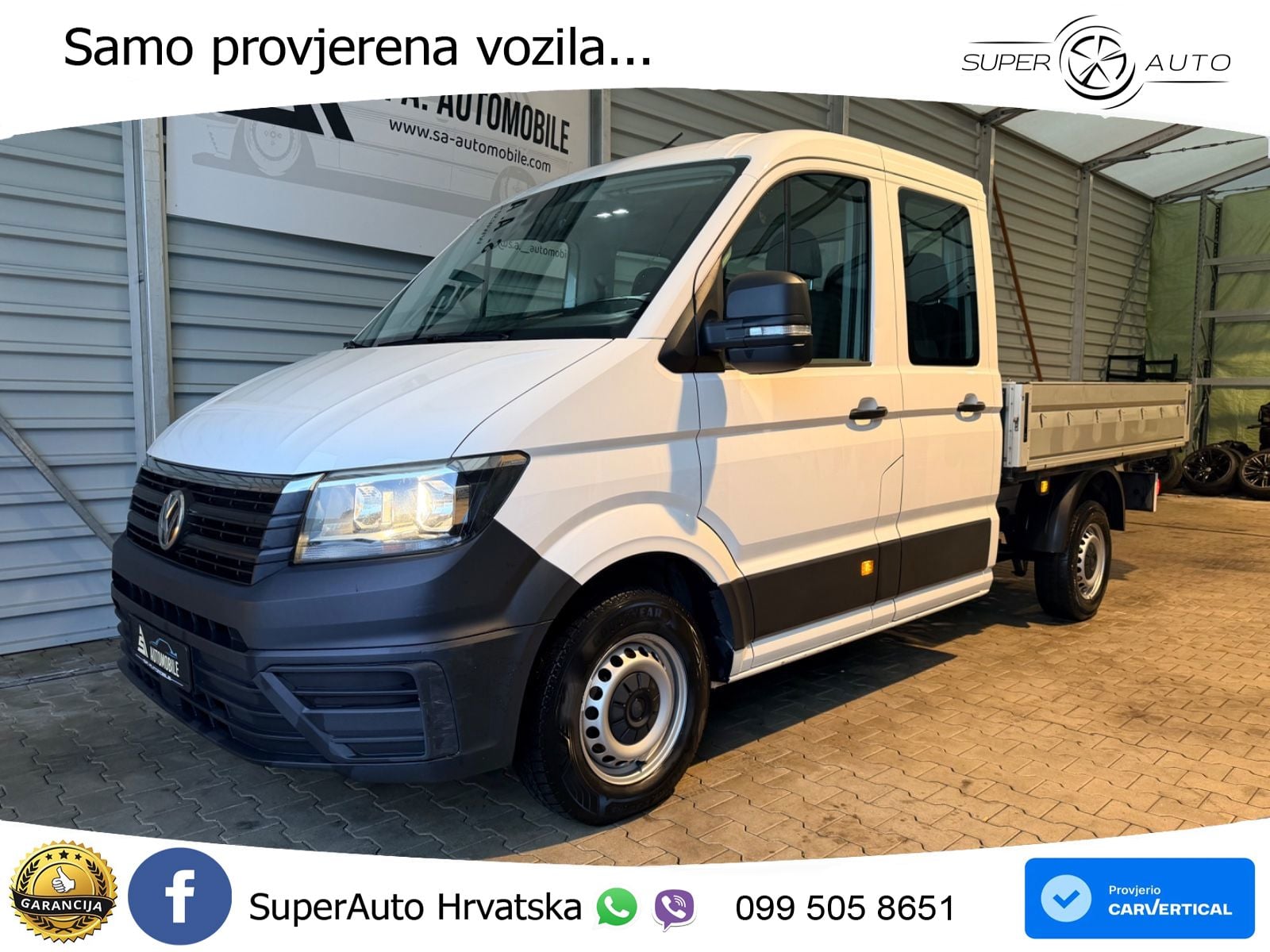 Volkswagen Crafter Pritsche 35 mittellang Doppelkabine*AHk* 140 KS