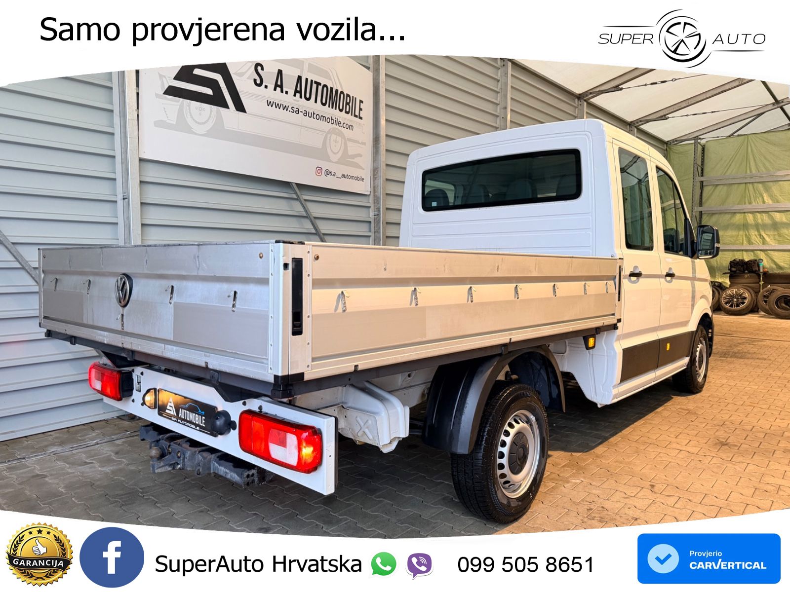 Volkswagen Crafter Pritsche 35 mittellang Doppelkabine*AHk* 140 KS