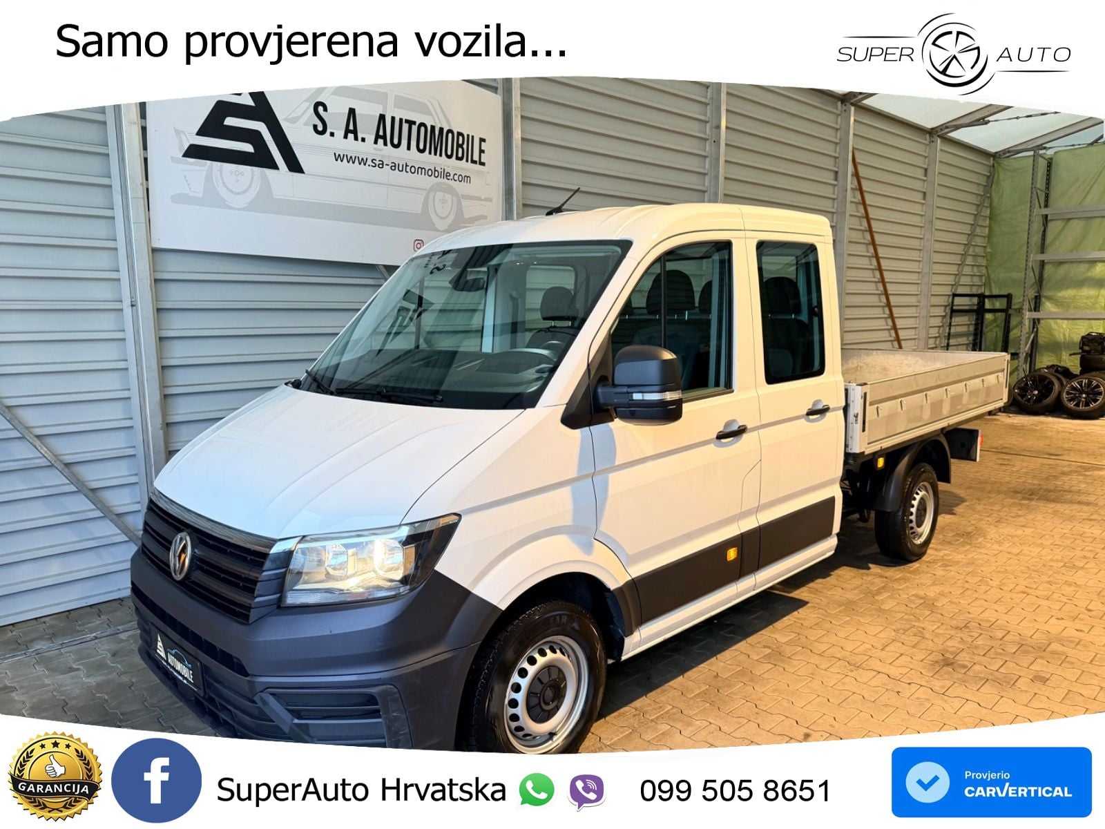 Volkswagen Crafter Pritsche 35 mittellang Doppelkabine*AHk* 140 KS
