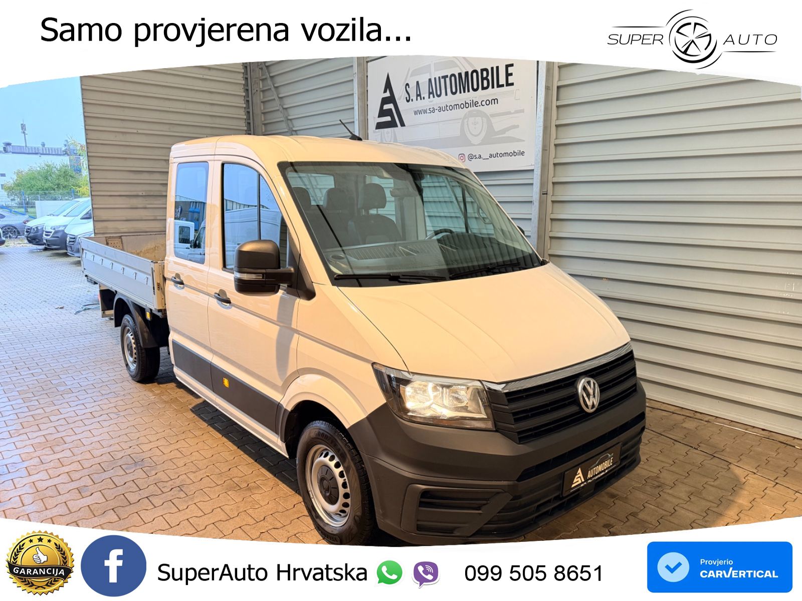 Volkswagen Crafter Pritsche 35 mittellang Doppelkabine*AHk* 140 KS