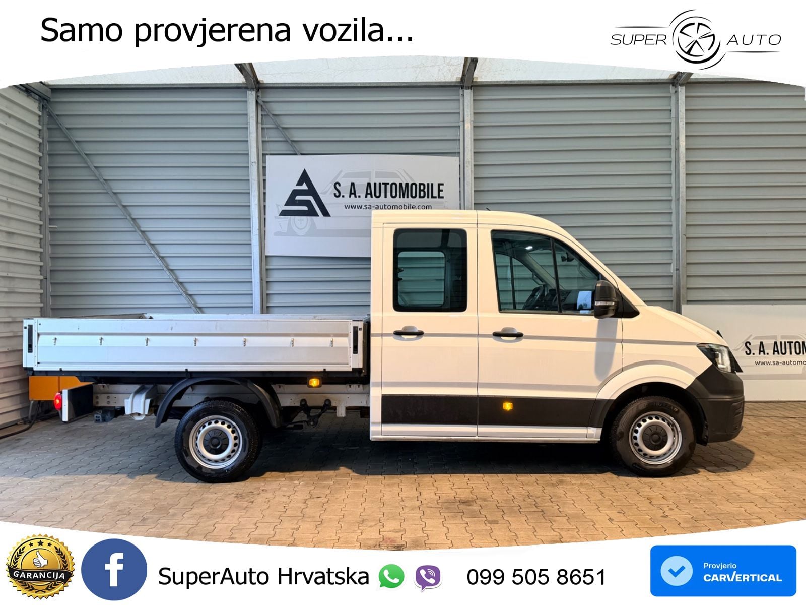 Volkswagen Crafter Pritsche 35 mittellang Doppelkabine*AHk* 140 KS