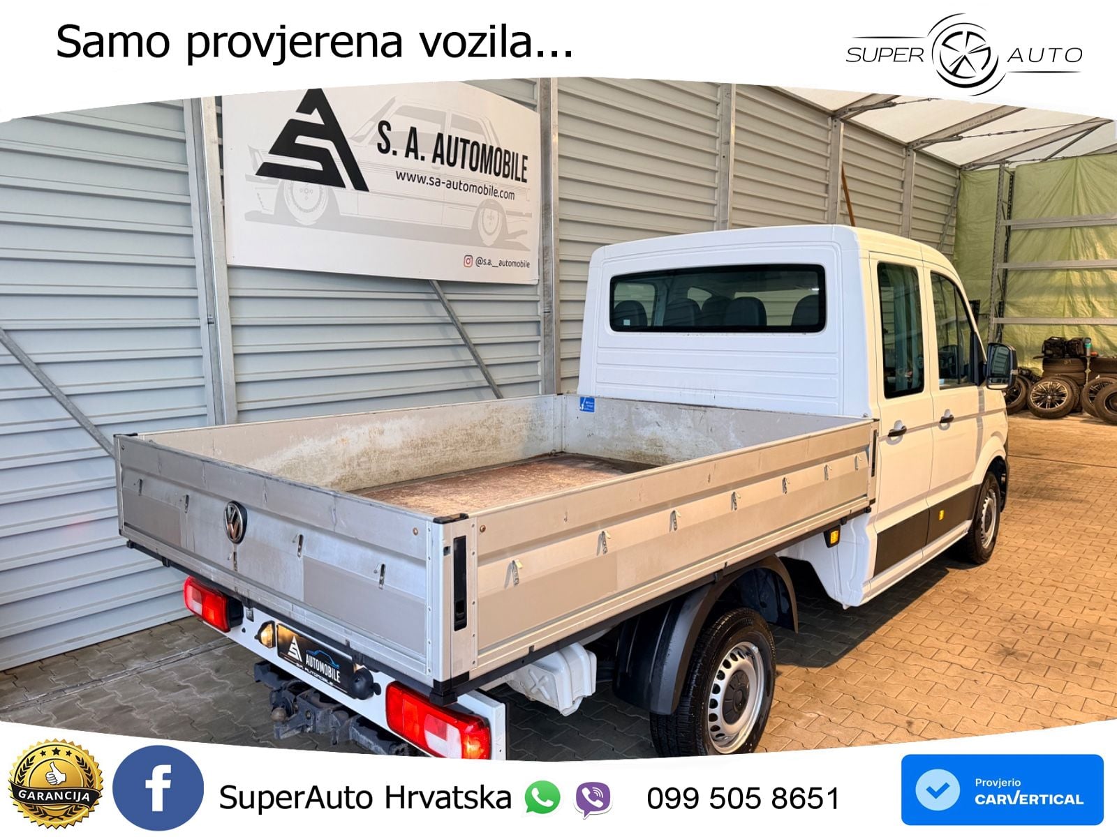 Volkswagen Crafter Pritsche 35 mittellang Doppelkabine*AHk* 140 KS
