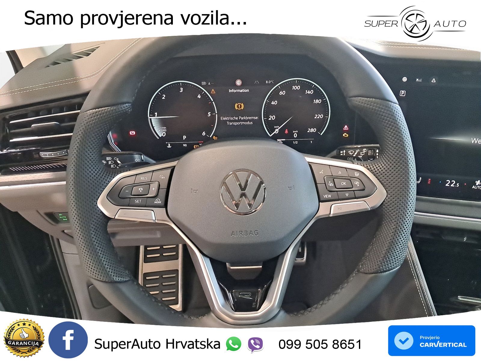 Volkswagen Touareg 3.0 V6 TDI (286 KS) 4MOTION Tiptronic ZRAČNI+ACC+GR SJED+KAM+PANO