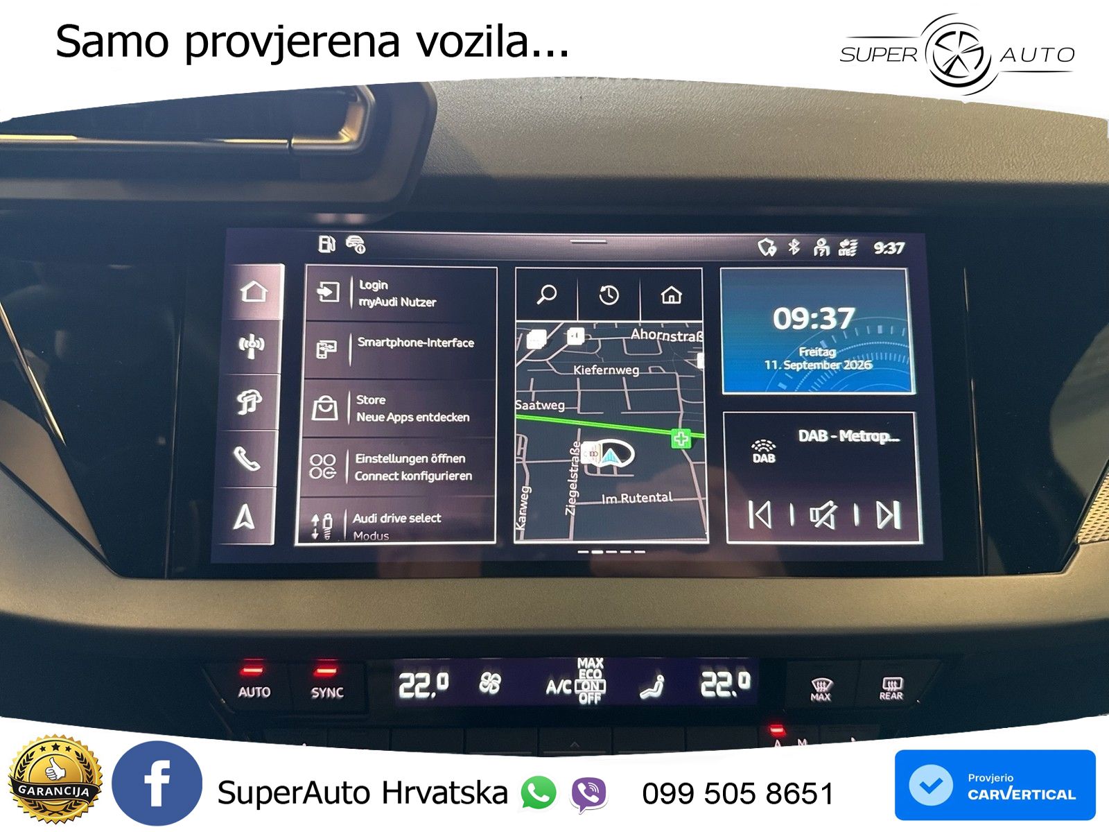 Audi A3 Sportback 40 TFSI (204 KS) quattro S tronic S line LED+GR SJED+ACC