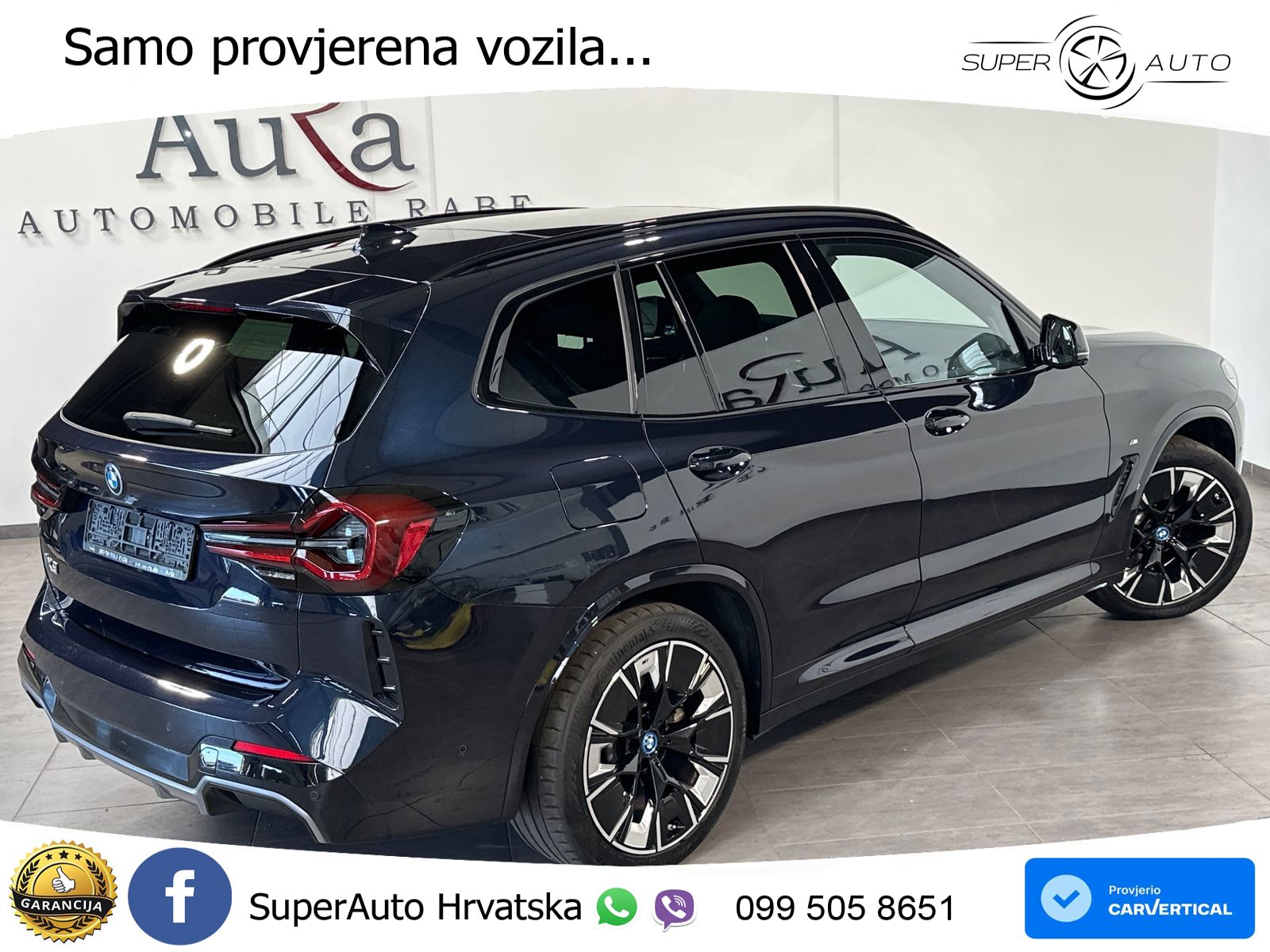 BMW iX3 80 kWh (286 KS) M Sport ACC+HEAD+GR SJED+360+PANO