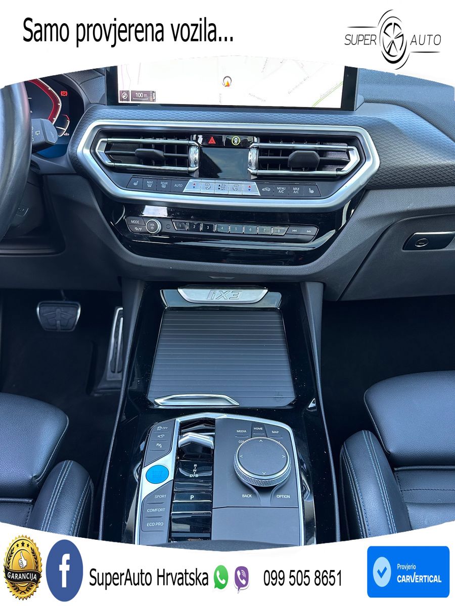 BMW iX3 80 kWh (286 KS) M Sport ACC+HEAD+GR SJED+360+PANO