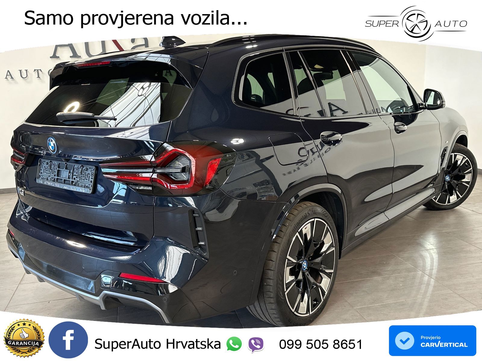 BMW iX3 80 kWh (286 KS) M Sport ACC+HEAD+GR SJED+360+PANO