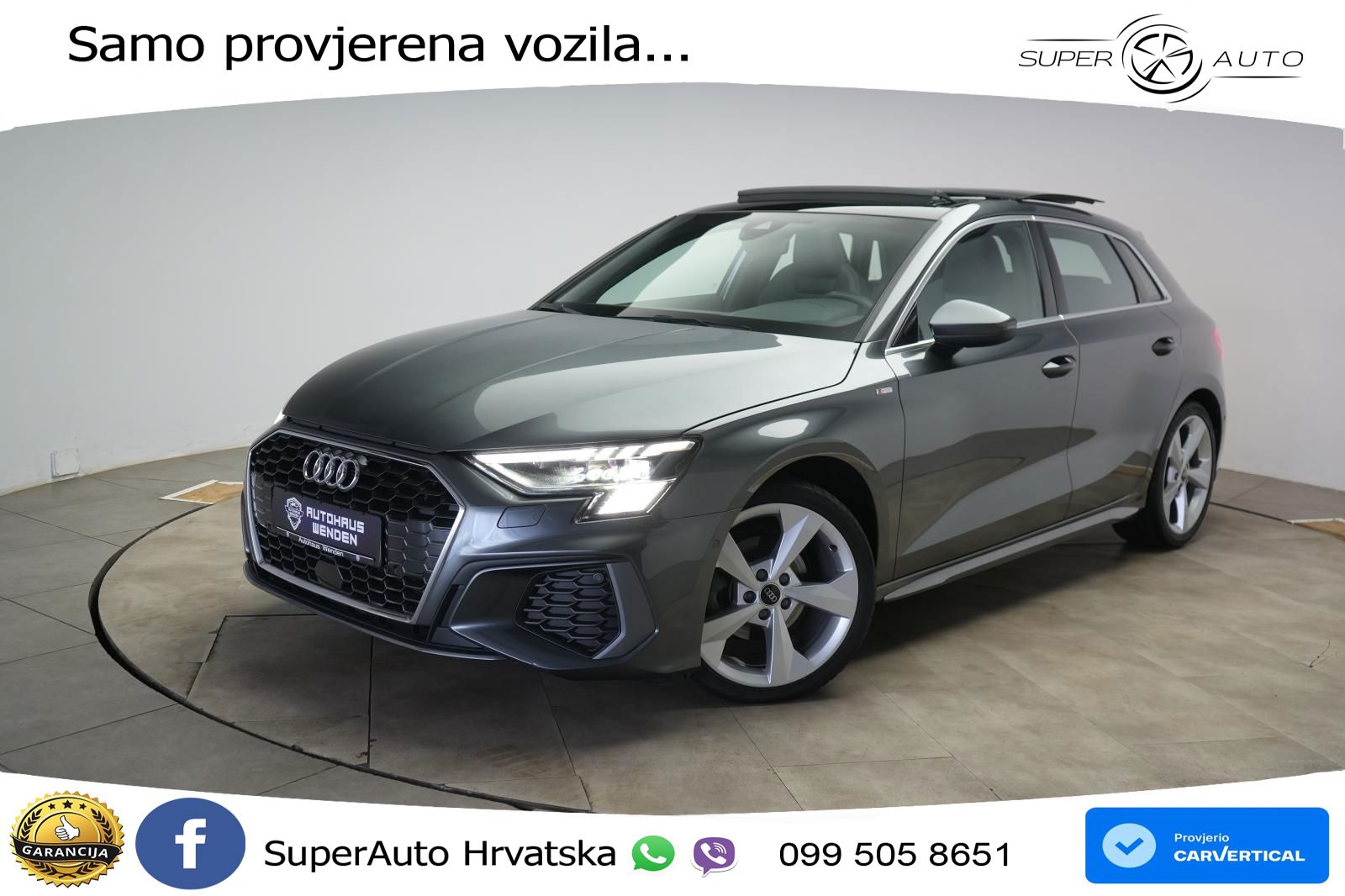 Audi A3 35 TFSI (150 KS) S tronic S line LED+GR SJED+ACC